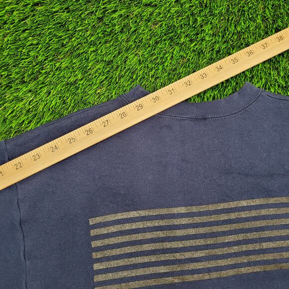 Vintage 80s USCG Coast-Guard Sweatshirt Medium 22x24 Blue - Picture 3 of 13